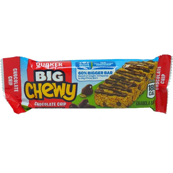 Quaker Big Chewy Chocolate Chip Granola Bar thumbnail