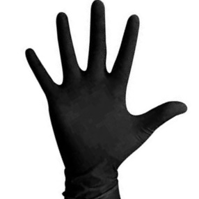 Glove Black Large Nitrile PF 10/100ct thumbnail