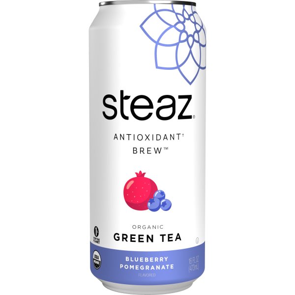 Steaz Iced Tea Blueberry Pomegranate Acai 16oz thumbnail