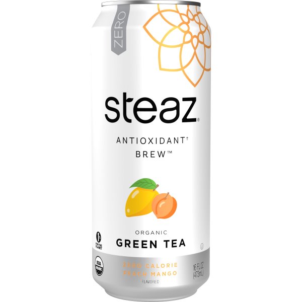 Steaz Zero Grn Tea Peach Mango thumbnail