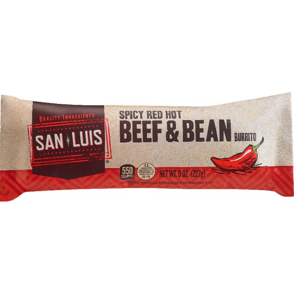 San Luis Spicy Red Hot Burrito Beef n Bean 8oz thumbnail