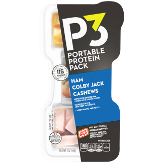 P3 Protein Pack Ham Cashews Colby Jack 2oz thumbnail