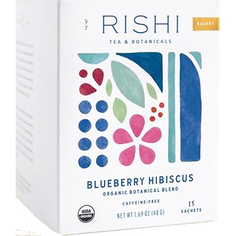 Rishi Blueberry Hibiscus Organic Tea 15ct Box thumbnail