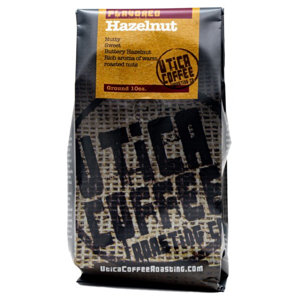Utica Coffee Roasters Hazelnut Ground 10oz thumbnail