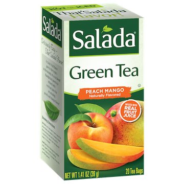 Utica Coffee Roasters Tea Salada Green Peach Mango 20ct thumbnail