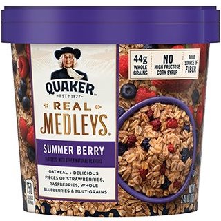 Quaker Real Medleys Summer Berry Oatmeal 2.46oz thumbnail