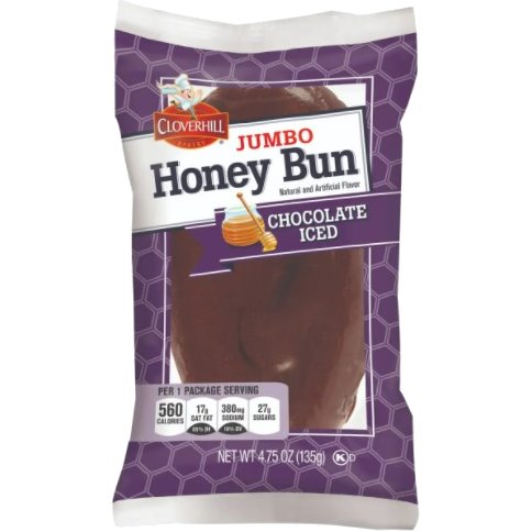Cloverhill Jumbo Honey Bun Chocolate 4.75oz thumbnail