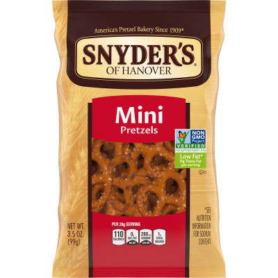 Snyders Mini Pretzel 2.25oz bag thumbnail