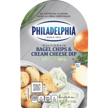 Philadelphia Bagel Chips & Chive Onion Dipper 2.5oz thumbnail