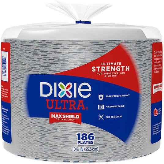 Dixie Ultra 10 1/16" Paper Plate 186ct thumbnail