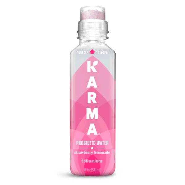 Karma Strawberry Lemonade Probiotic Water 18oz thumbnail