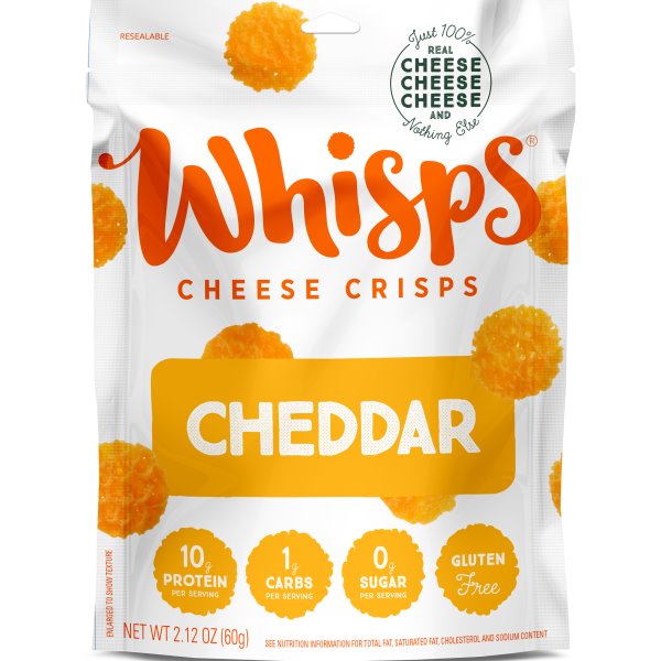 Whisps Cheddar Cheese Crisps 2.12oz Bag thumbnail