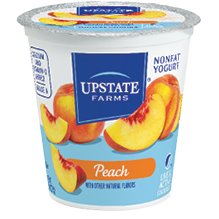 Upstate Peach Yogurt 8oz thumbnail