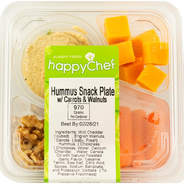 Queen City Hummus Snack Plate w/ Nuts, Carrots thumbnail