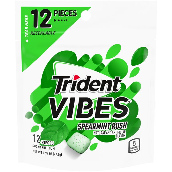 Trident Spearmint Sugar Free Gum (12 pieces) thumbnail