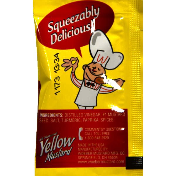 Woeber's Yellow Mustard Packets thumbnail