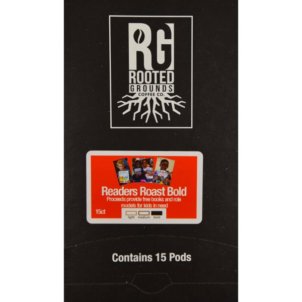 Rooted Grounds Readers Roast Bold Pods 90ct thumbnail