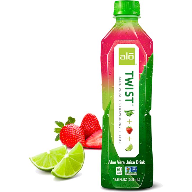 Alo Twist Strawberry Lime 16.9oz thumbnail