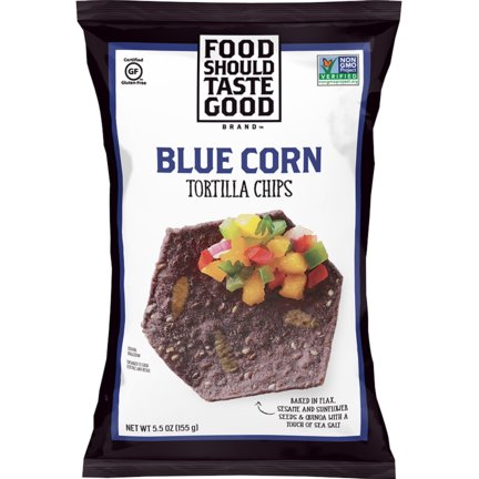Food Should Taste Good Blue Corn Tortilla Chips 1.5oz thumbnail