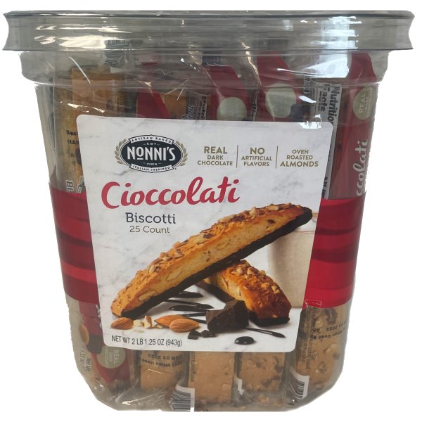 Nonni's Chocolate Biscotti 25ct thumbnail