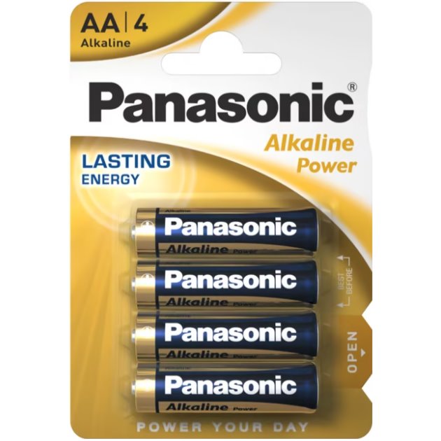 Panasonic AA Batteries 4pk thumbnail