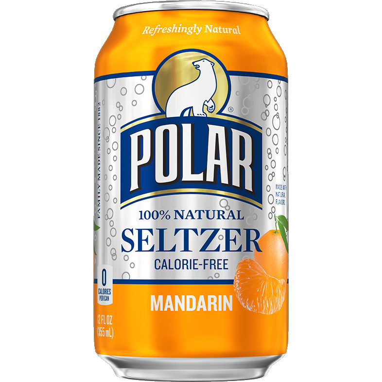 Polar Seltzer Mandarin Orange 12oz thumbnail