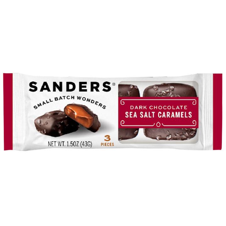 Sanders Dark Chocolate Sea Salt Caramels 1.5oz thumbnail