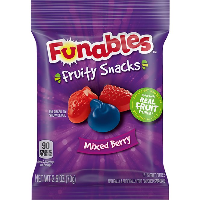 Funables Mixed Berry Fruit Snacks 2.5oz thumbnail
