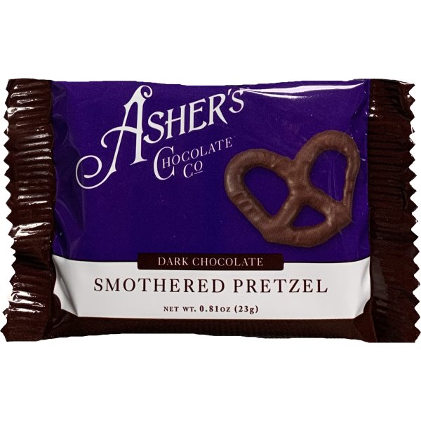 Asher's Mini Pretzels Dark Chocolate 0.8oz thumbnail