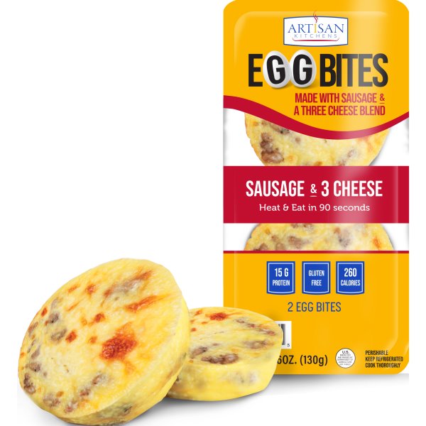 Artisan Kitchen Egg Bites Sausage & 3 Cheese thumbnail