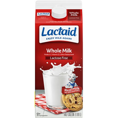Lactaid Whole Milk 1/2 Gallon thumbnail