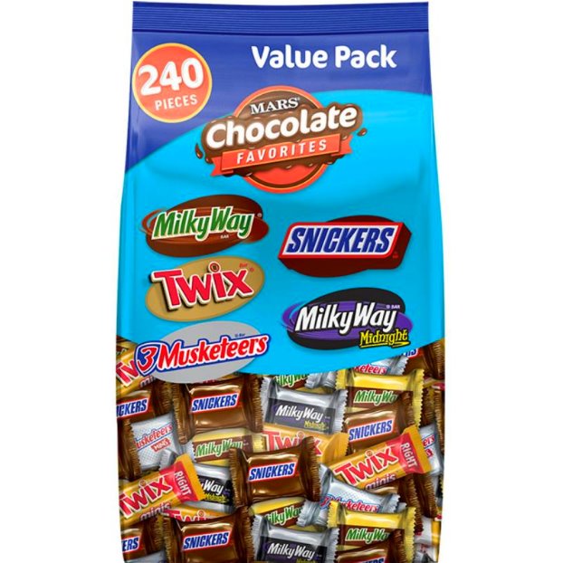 Mars Chocolate Minis Variety Mix Assorted 240ct thumbnail