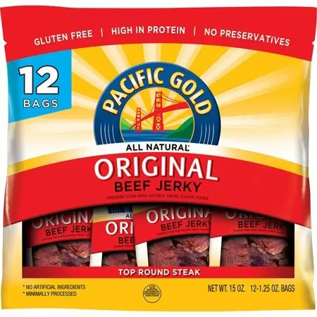 Pacific Gold Beef Jerky Variety Pack 12ct thumbnail