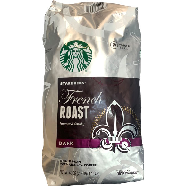 Starbucks French Roast Whole Bean 2.5 lbs - 1 BAG thumbnail