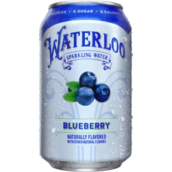 Waterloo Blueberry Sparkling Water 12oz thumbnail
