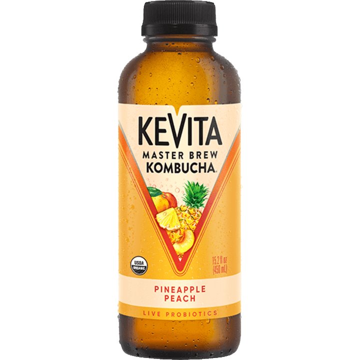 Kevita Kombucha Pineapple Peach 15oz thumbnail
