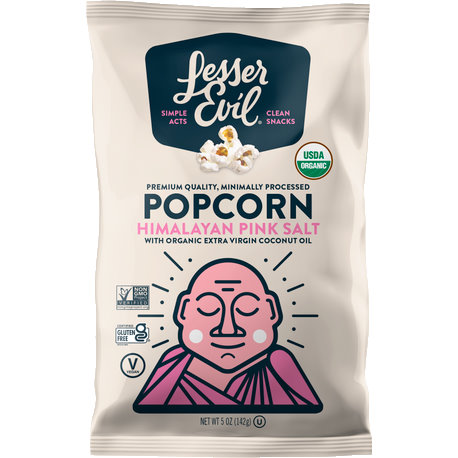 Lesser Evil Popcorn Himalayan Pink Salt .88oz thumbnail