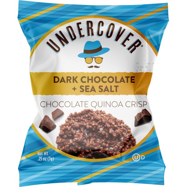 Undercover Quinoa Dark Chocolate Sea Salt 0.3oz 125ct thumbnail