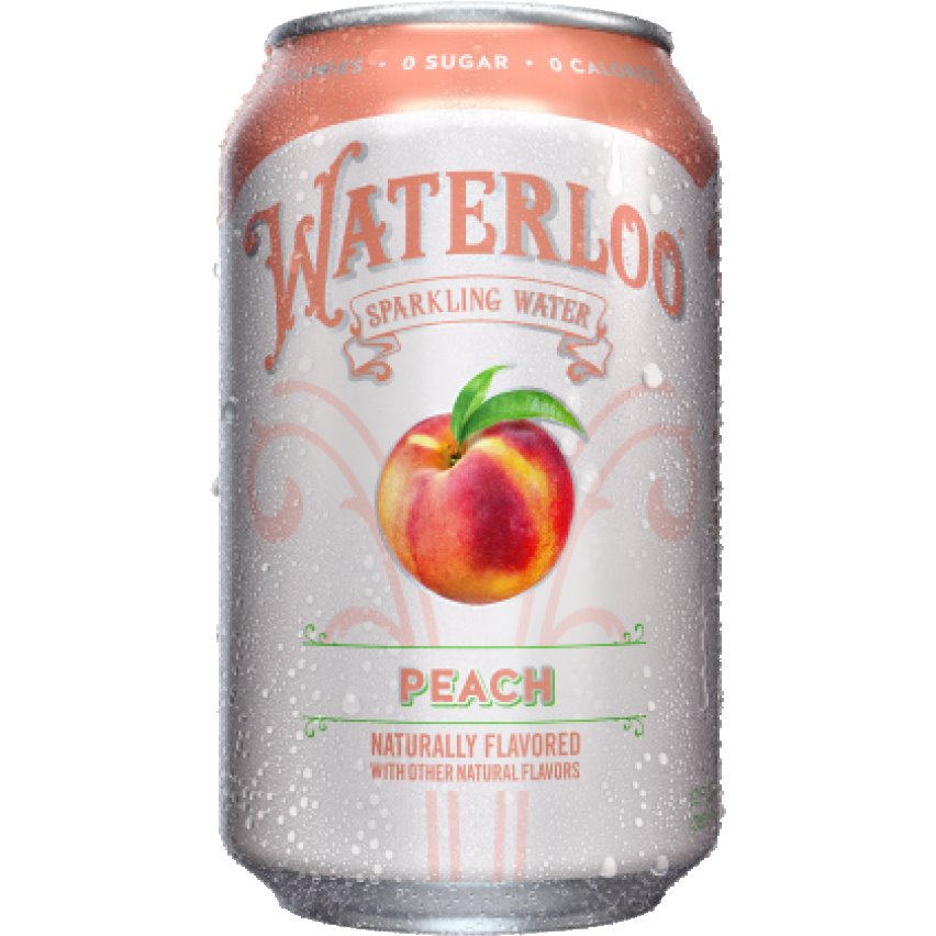 Waterloo Peach Sparkling Water 12oz thumbnail