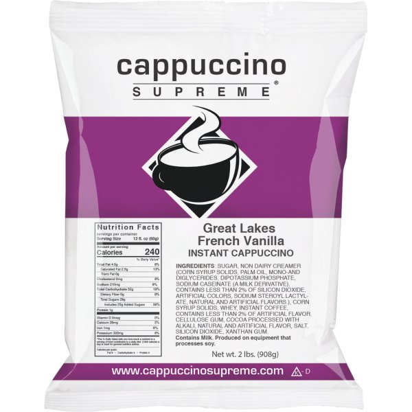 Cappuccino Supreme Great Lakes French Vanilla 2lb thumbnail