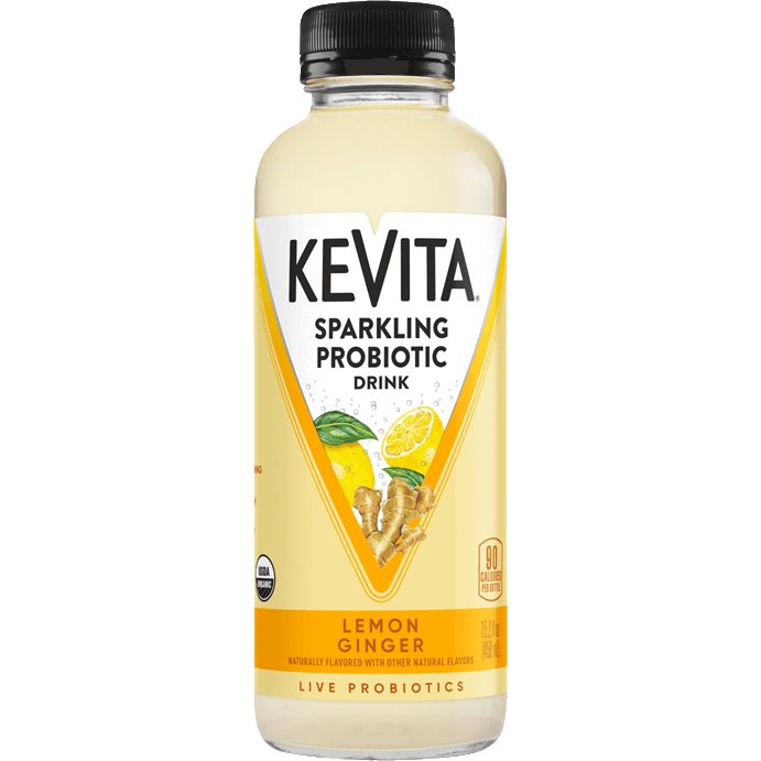 Kevita Sparkling Probiotic Lemon Ginger 15.2oz thumbnail