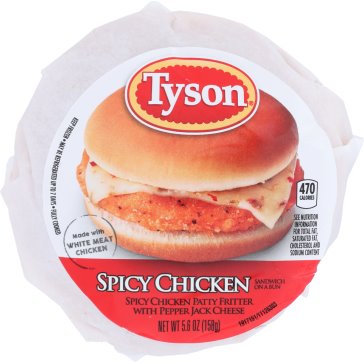 Tyson Spicy Chicken Sandwich 5.6 oz MF thumbnail