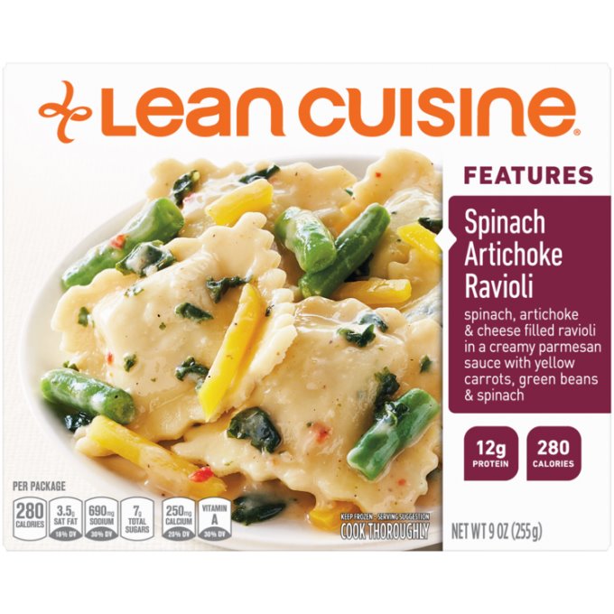 S/O Lean Cuisine Spinach Artichoke Ravioli thumbnail