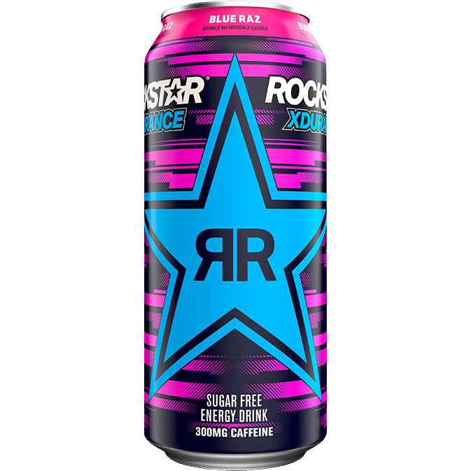 Rockstar Xdurance Blue Raz 16oz thumbnail