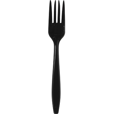 Choice Black Medium Weight Unwrapped Forks thumbnail