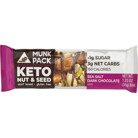Munk Pack Keto Nut & Seed Dark Chocolate Sea Salt 1.23oz thumbnail