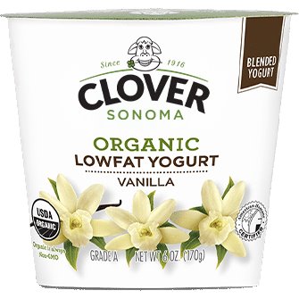 Clover Greek Yogurt Vanilla Low Fat 6oz thumbnail