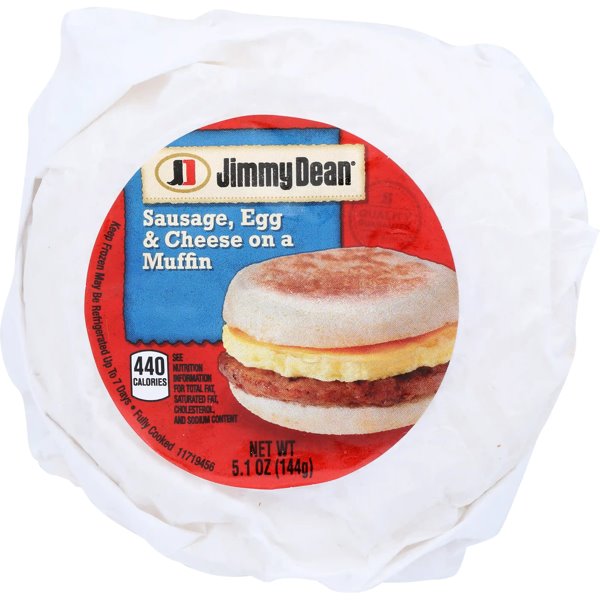 Jimmy Dean English Muffin Sausage & Cheese 5.1oz thumbnail