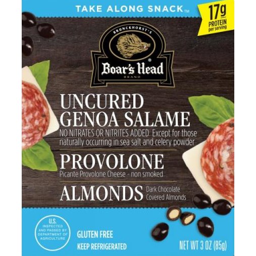 Boars Head Genoa Salami Provolone Dark Chocolate Almonds 3oz thumbnail