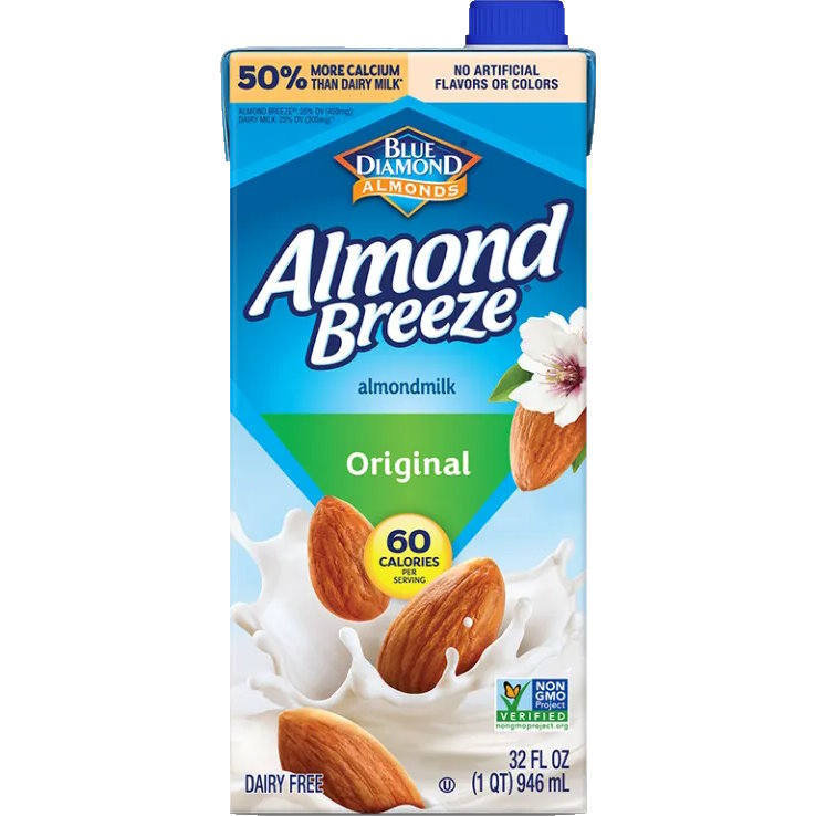 Blue Diamond Almond Breeze Original sweetened 32oz 12ct thumbnail